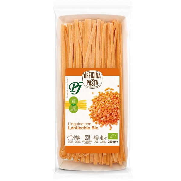 Linguine Con Lentejas Rojas Bio 250Gr - Officina Della Pasta